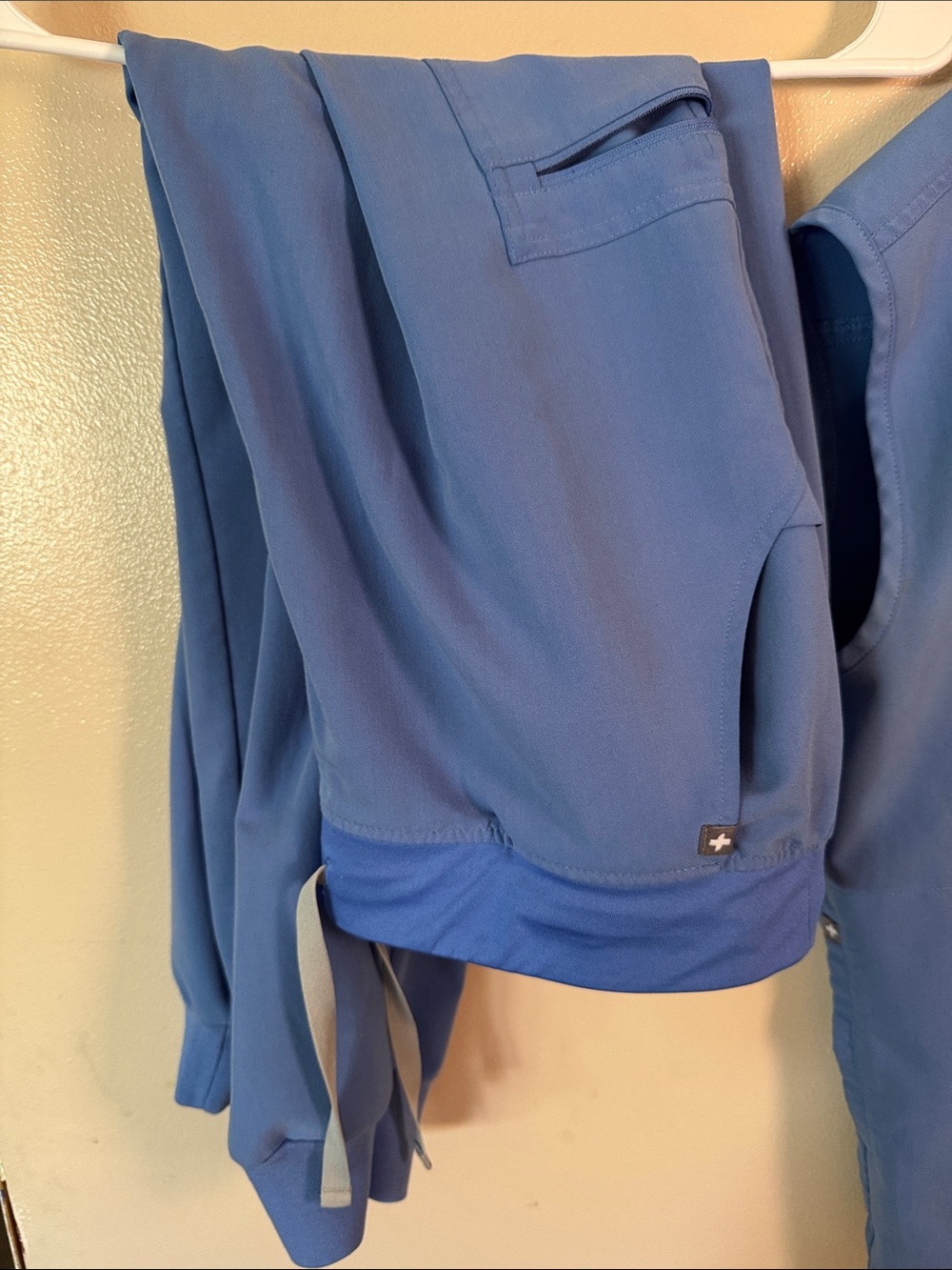 Figs Blue Medical Scrub Top and Pants - Picture 4 of 6